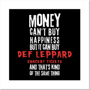 def leppard money cant buy happines Posters and Art